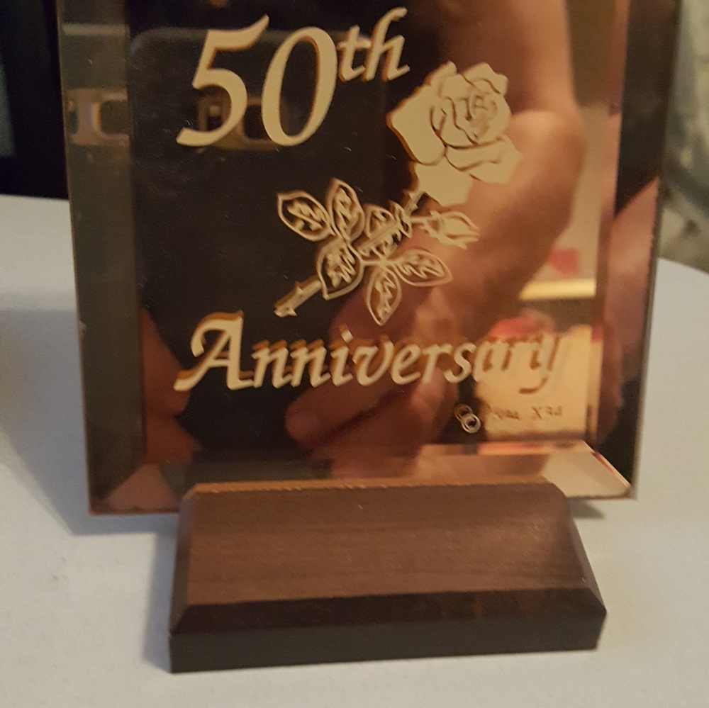 50th Anniversary Glass Gift